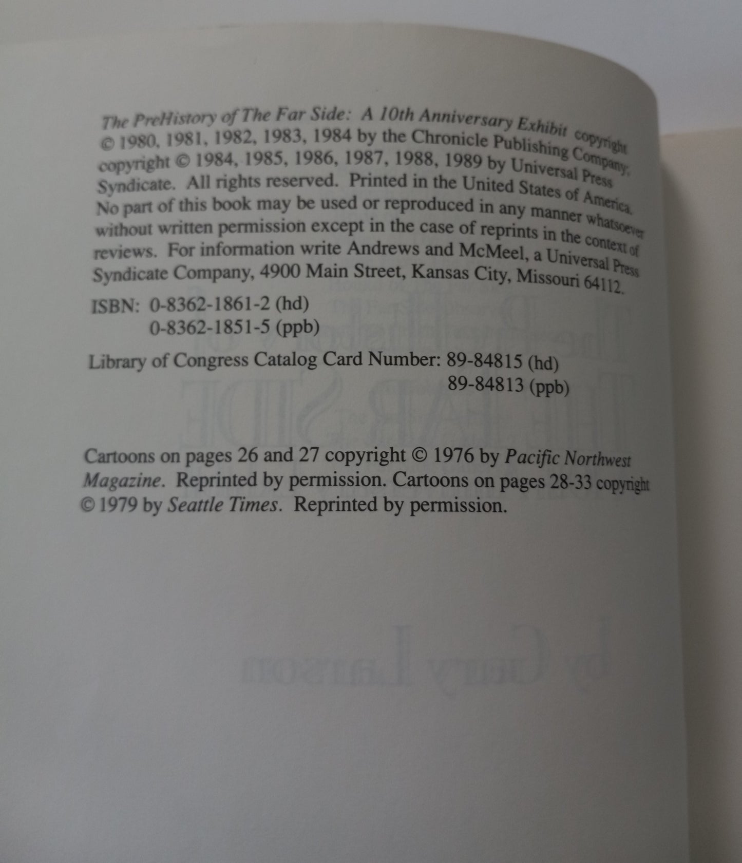The PreHistory of The Far Side: A 10th Anniversary Exhibit