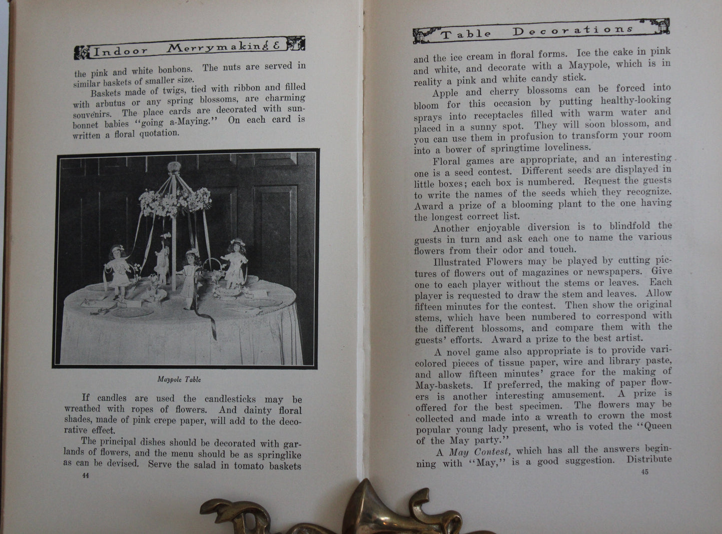 Indoor Merrymaking and Table Decorations