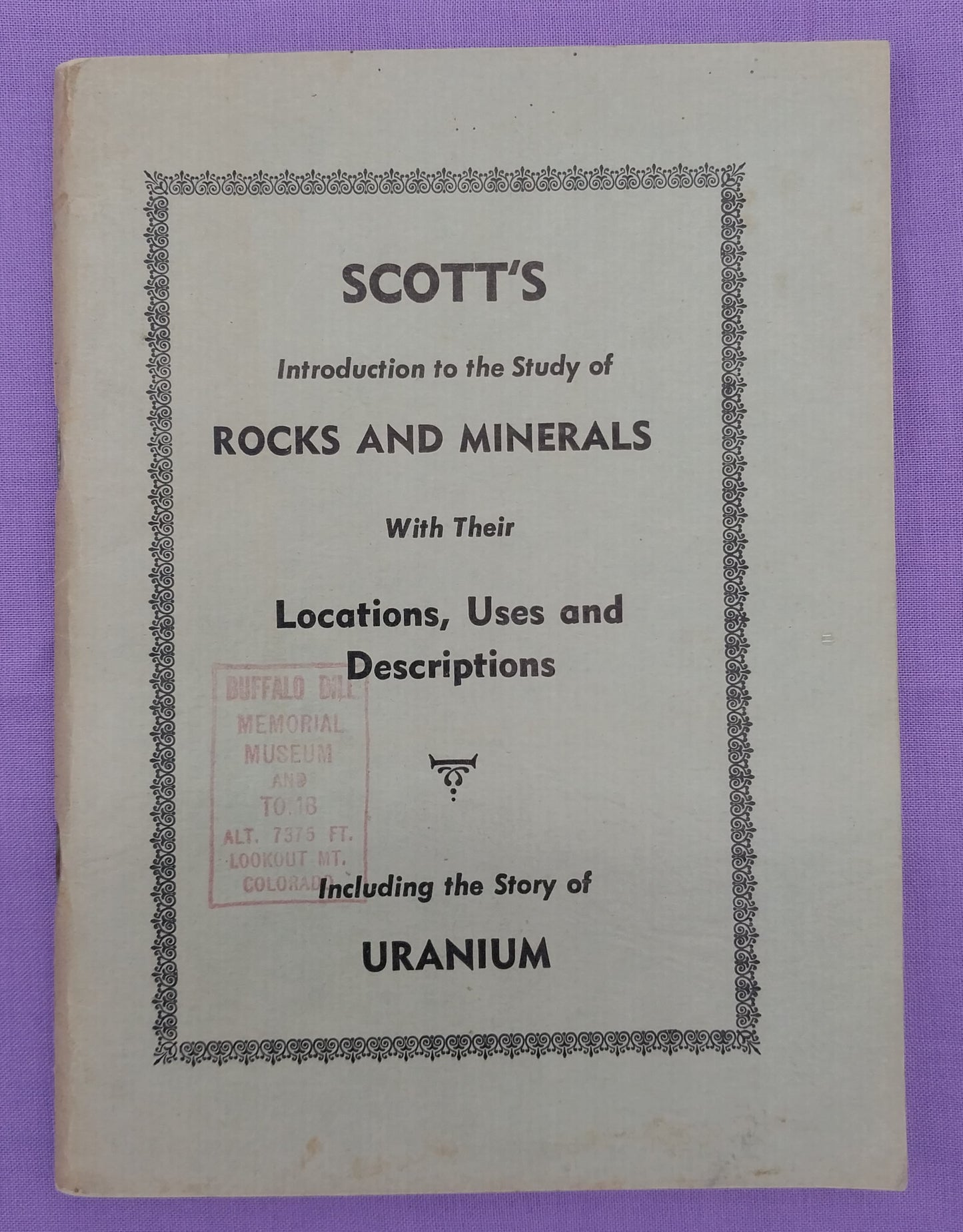 Scott's Introduction to the Study of Rocks and Minerals