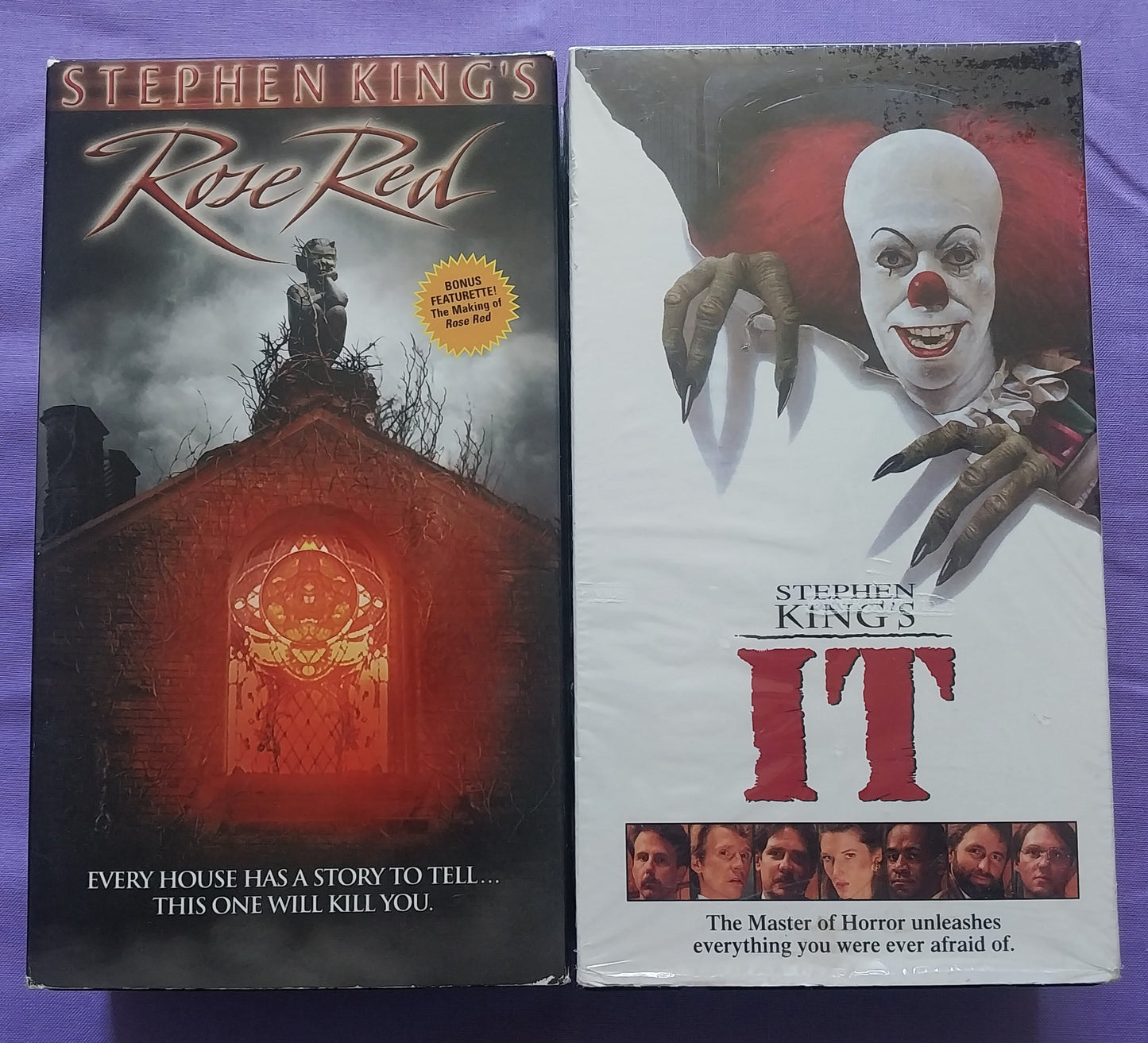 IT and Rose Red VHS Lot