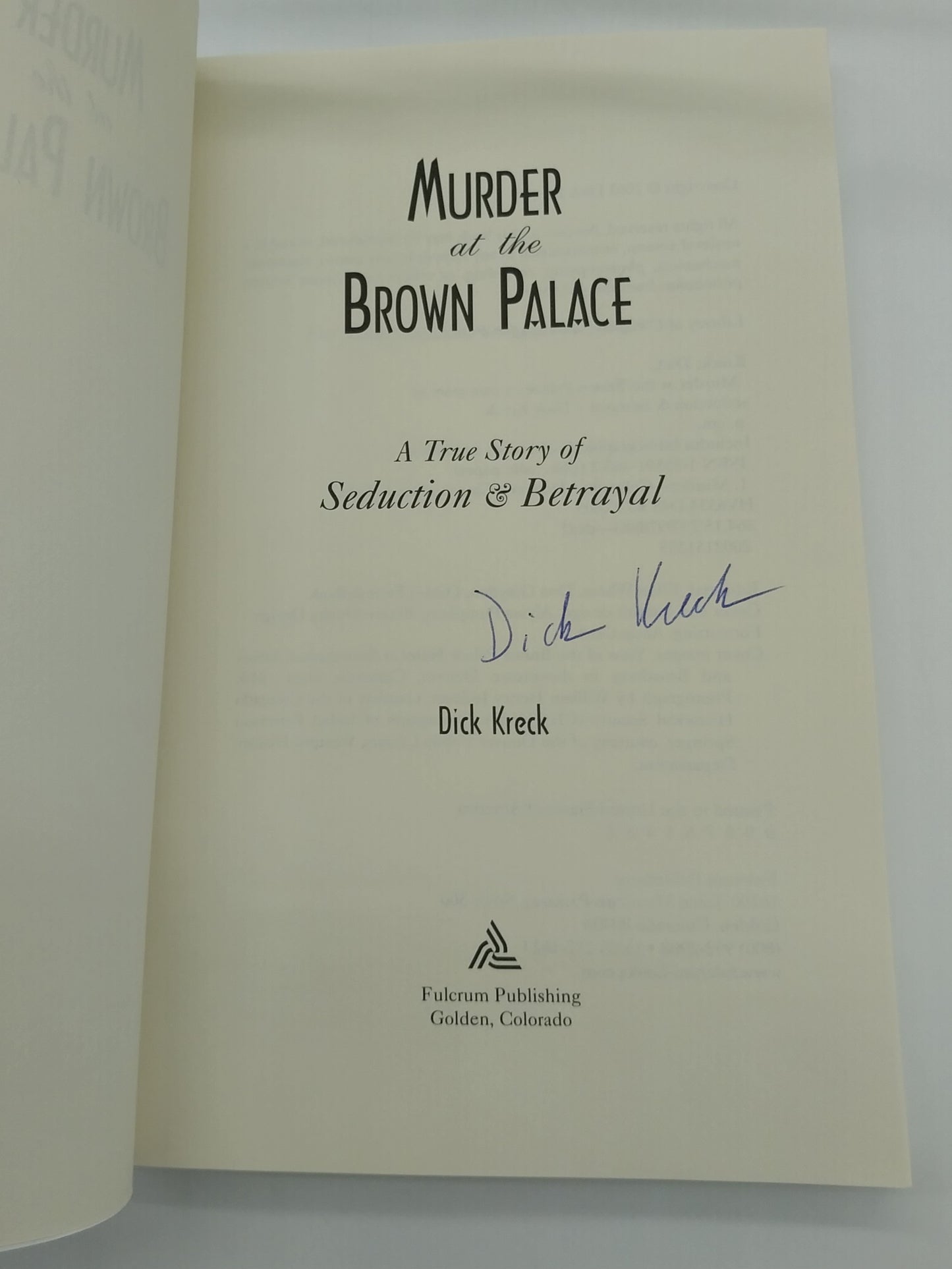 Murder at the Brown Palace