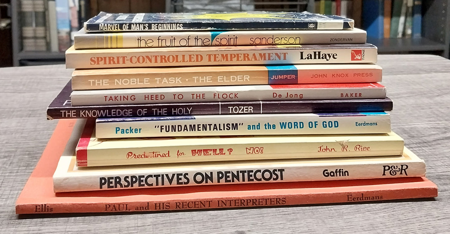 Bundle of 10 Vintage Christian Topic Books