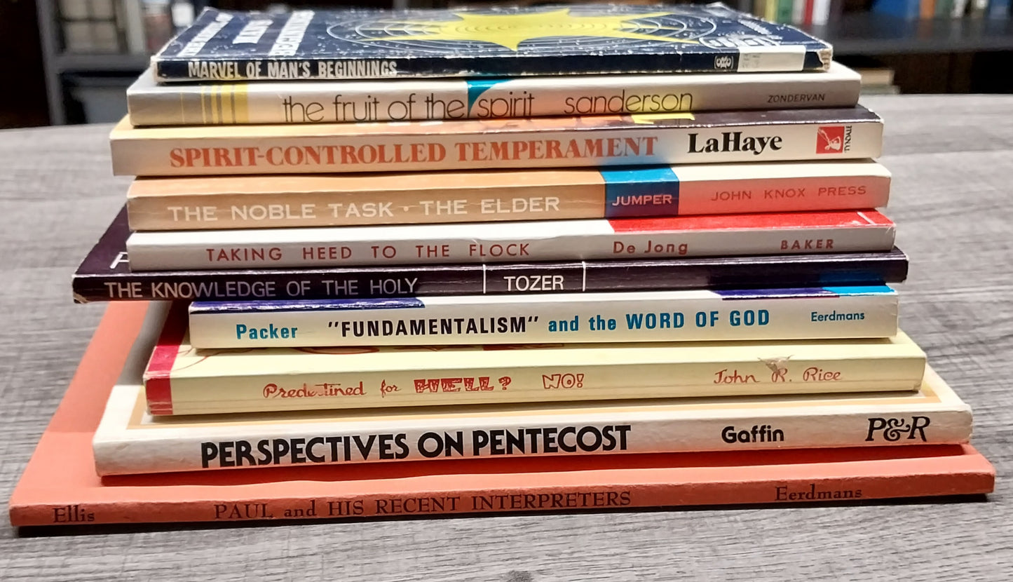 Bundle of 10 Vintage Christian Topic Books