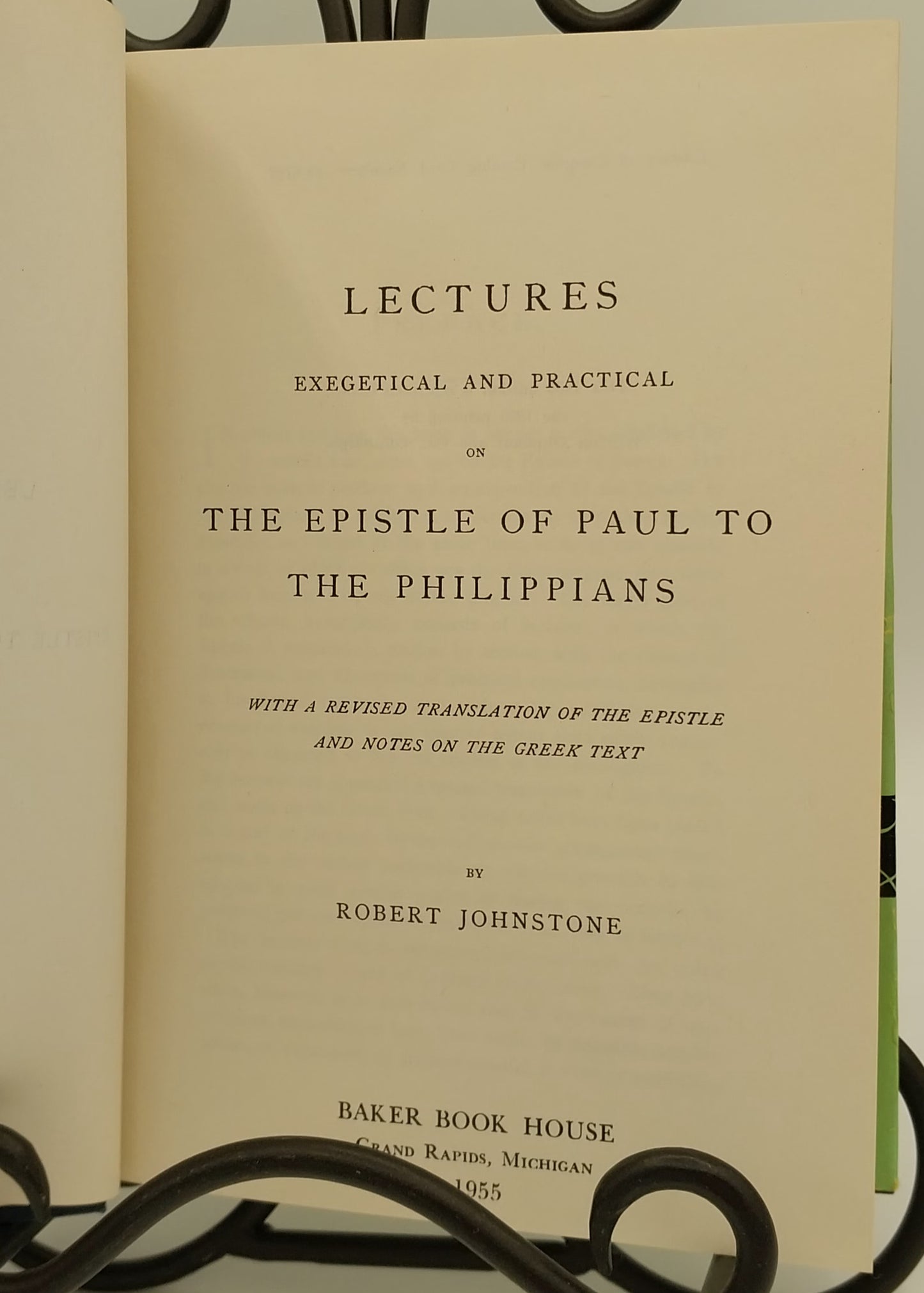 Lectures on the Epistle to the Philippians