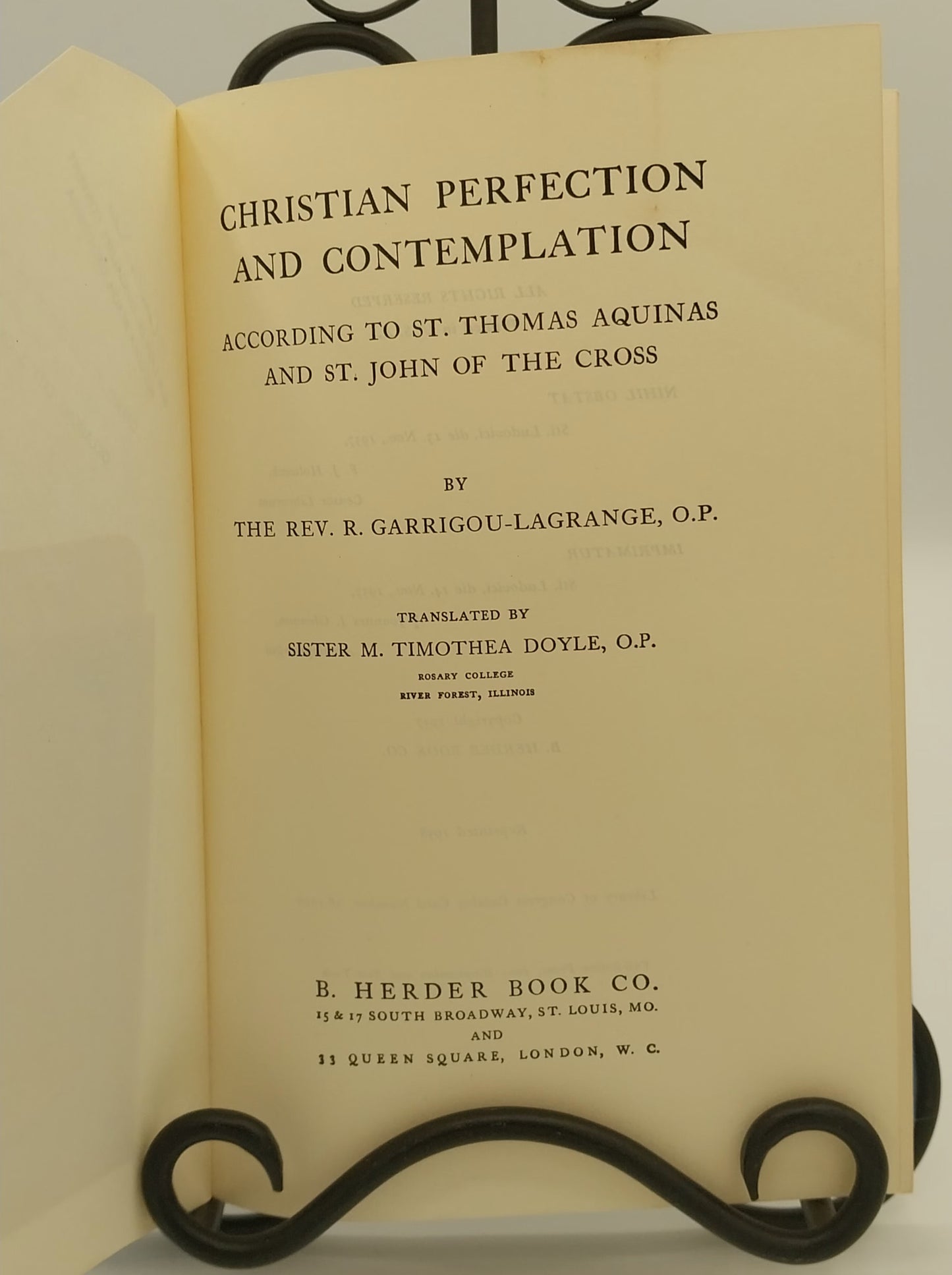 Christian Perfection and Contemplation