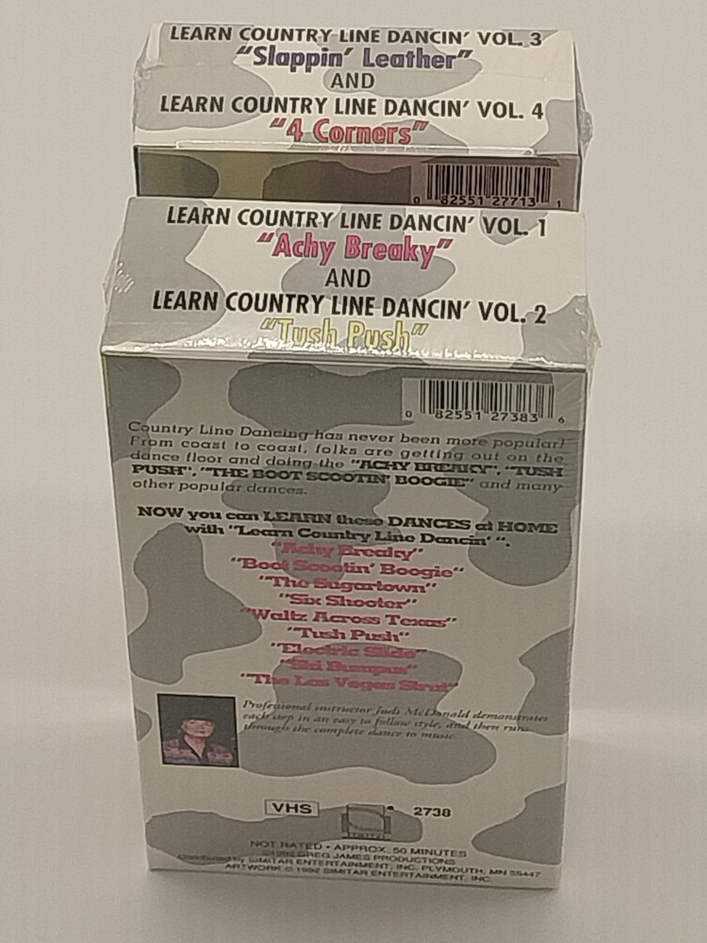 Country Line Dancin Volumes 1 & 2 VHS Tapes