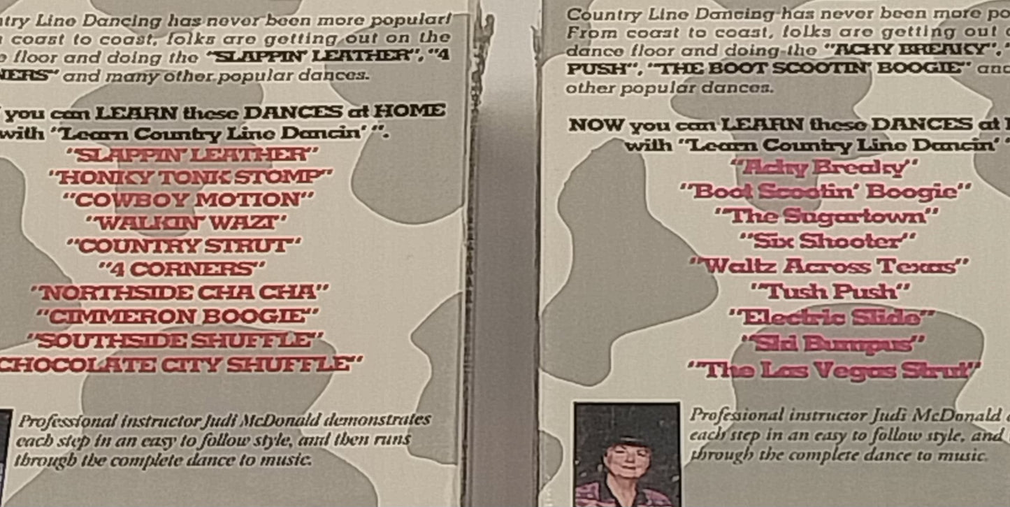 Country Line Dancin Volumes 1 & 2 VHS Tapes