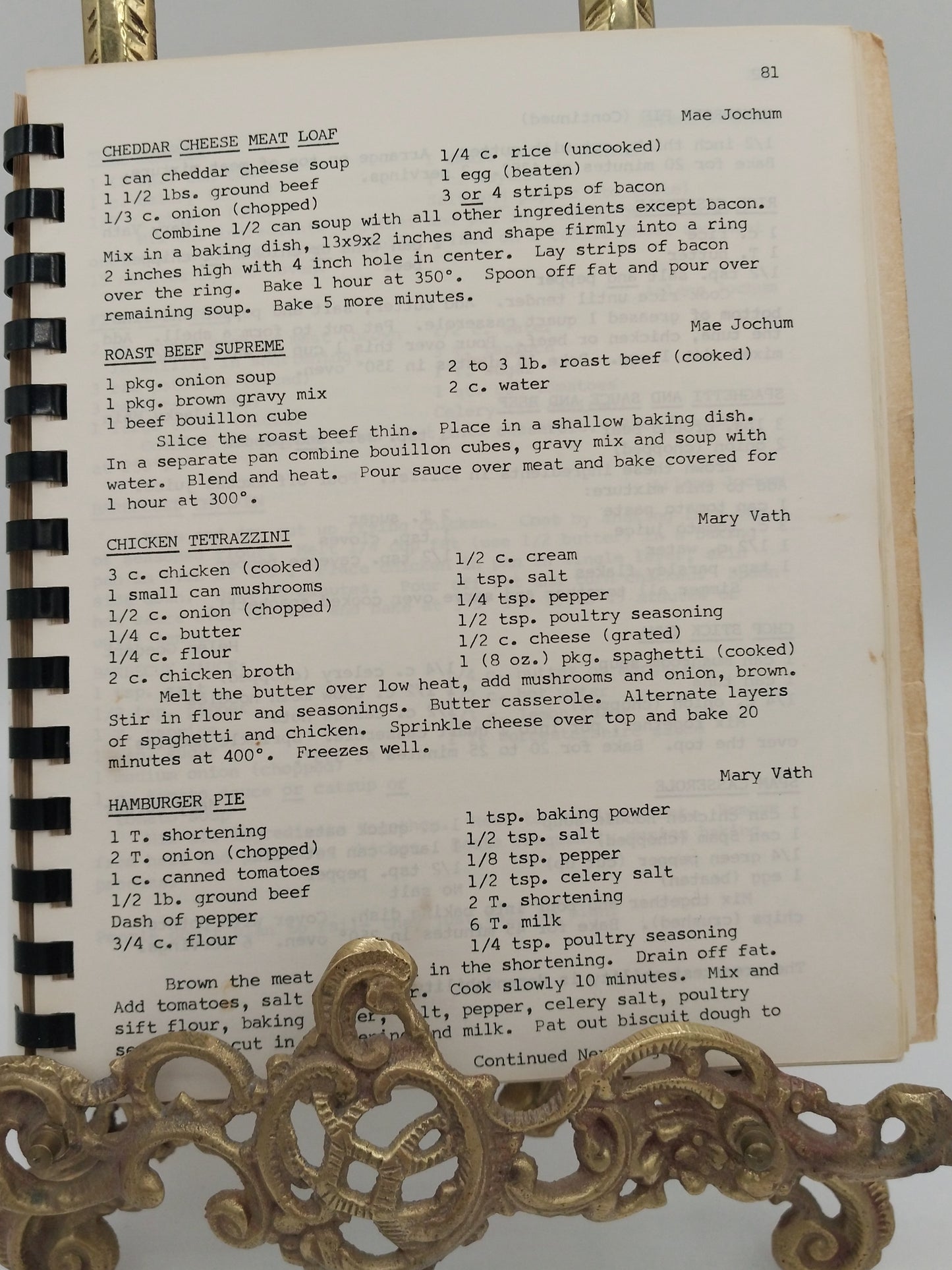 Parish Cookbook