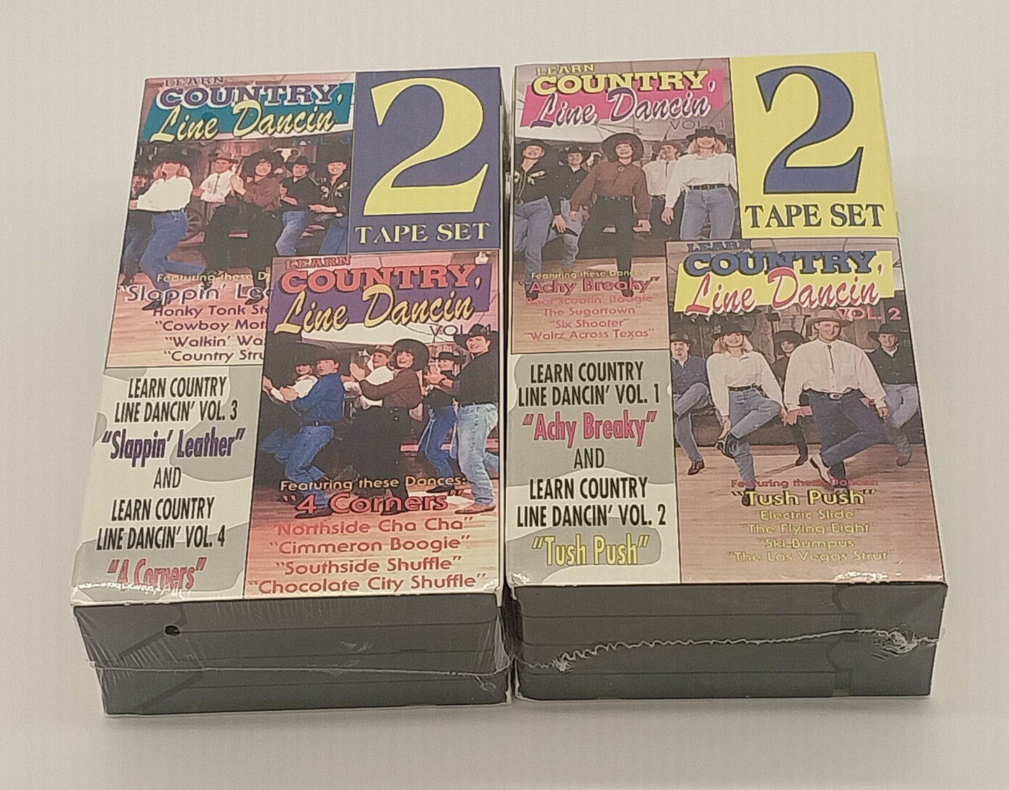 Country Line Dancin Volumes 1 & 2 VHS Tapes