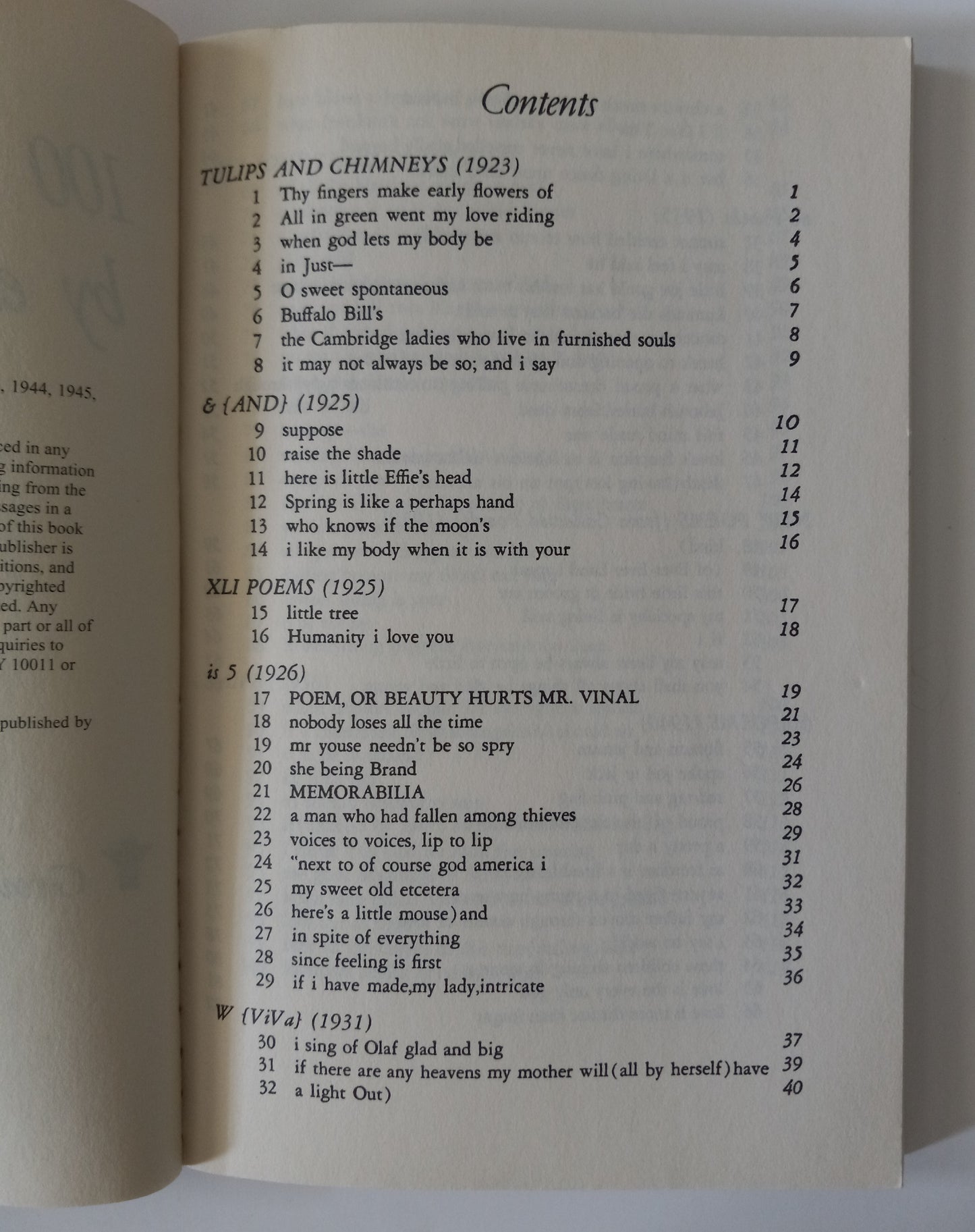 100 Selected Poems: e.e. Cummings