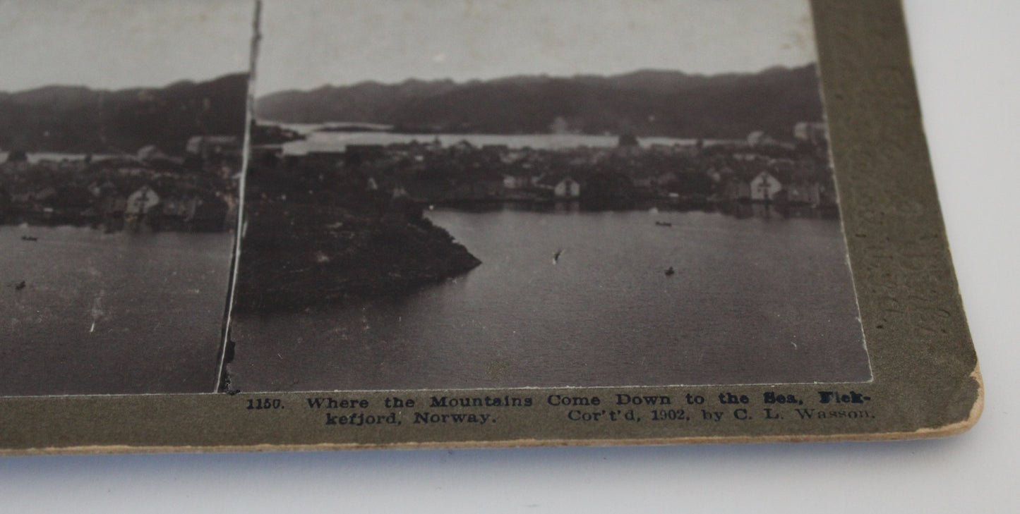 Kefjord, Norway Stereograph Photo