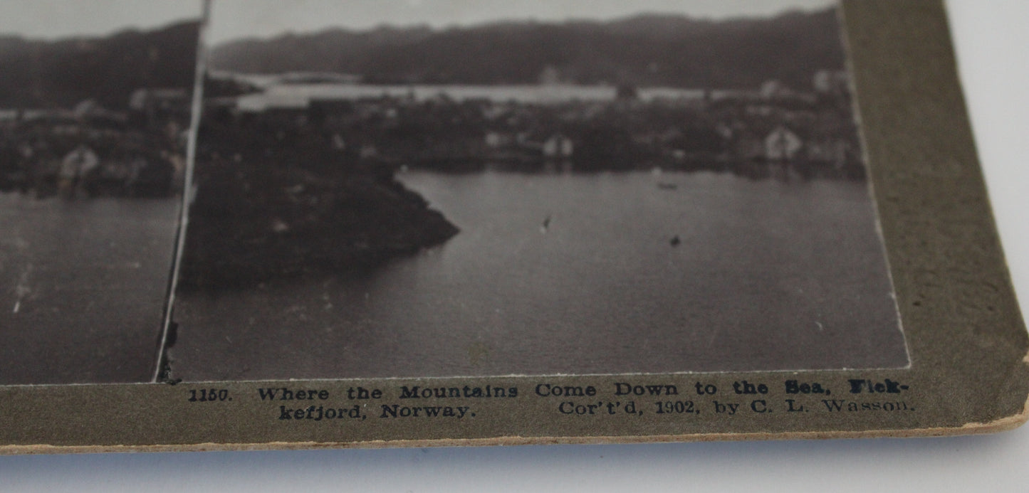 Kefjord, Norway Stereograph Photo