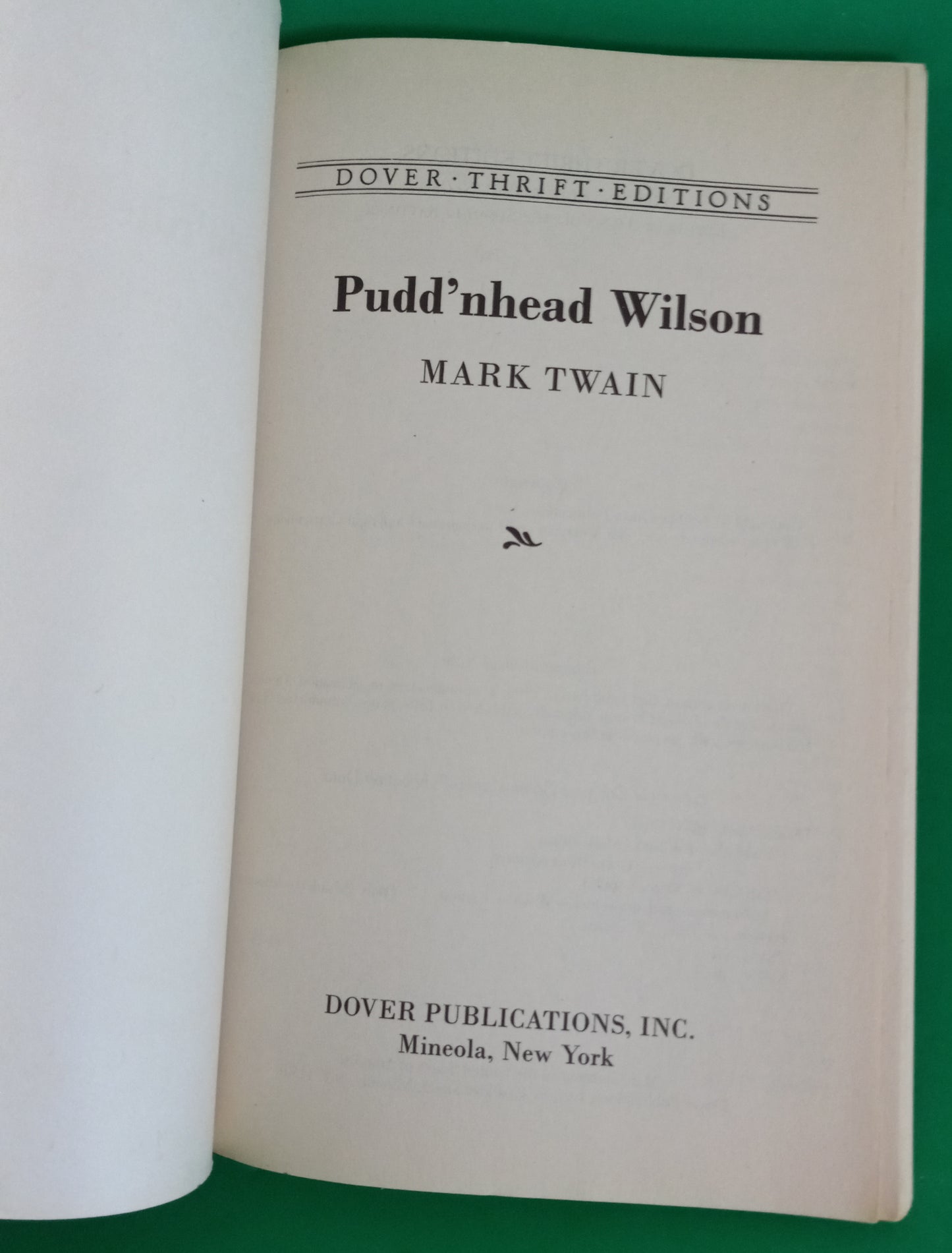 Pudd'nhead Wilson